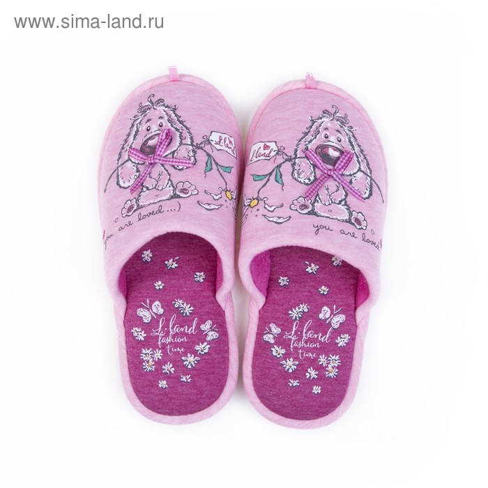 Обувь домашняя женская 2630 W-LMC-W (розовый) (р. 36 - Фото 1