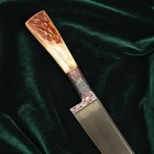 Нож Пчак Шархон, рукоять из рога косули малая, гарда с гравировкой - Фото 18
