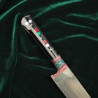 Нож Пчак Шархон - оргстекло, олово (гравировка), ШХ15 - Фото 5