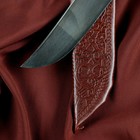 Нож Пчак Шархон малый, рукоять из рога сайгака, гарда с гравировкой - Фото 16