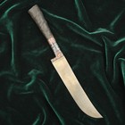 Нож Пчак Шархон малый, рукоять из рога сайгака, гарда с гравировкой - Фото 5