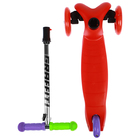 Самокат детский GRAFFITI Pulpy, цвет красный - Фото 5