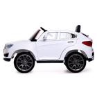 Электромобиль «Кроссовер», 2 мотора, EVA колёса, кожаное сидение, цвет белый - Фото 2