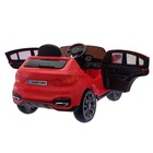 Электромобиль «Кроссовер», 2 мотора, EVA колеса, кожаное сидение, цвет красный - Фото 3