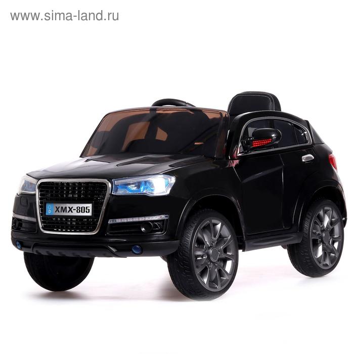 Электромобиль «Кроссовер», 2 мотора, EVA колёса, кожаное сидение, цвет чёрный - Фото 1