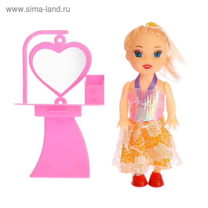 Кукла малышка "Люси" в платье с аксессуарами, МИКС - Фото 1