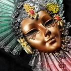 Венецианская маска "Рубин" золото, 32см МИКС - Фото 4