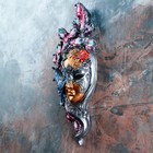 Венецианская маска "Павлин" цветной, 35см - фото 8366034