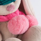 Мягкая игрушка "Зайка Ми" в зелёной кепке и розовом шарфе, 18 см - Фото 4
