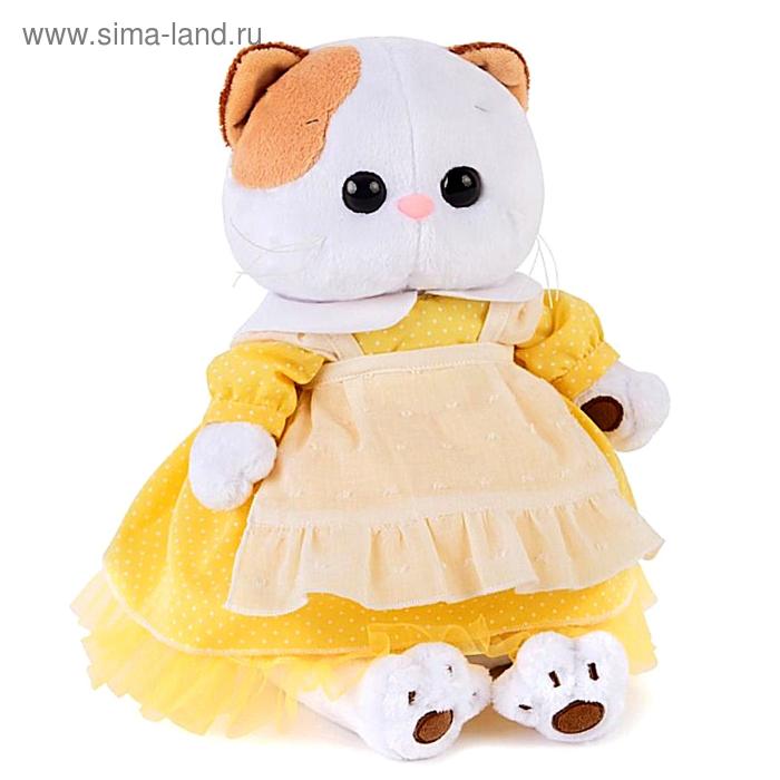 Мягкая игрушка «Кошечка Ли-Ли», в жёлтом платье с передником, 24 см - Фото 1