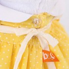 Мягкая игрушка "Кошечка Ли-Ли" в жёлтом платье с передником, 27 см - Фото 3