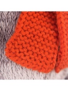 Мягкая игрушка «Басик» в вязаной шапке и шарфе, 22 см - Фото 5