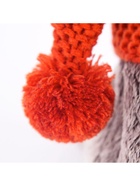 Мягкая игрушка «Басик» в вязаной шапке и шарфе, 22 см - Фото 6