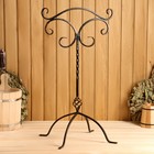 Каминный набор КН-6-2 кованый, цвет бронза, 4 предмета: кочерга, щипцы, совок, метёлка - фото 20784558