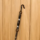 Каминный набор КН-6-2 кованый, цвет бронза, 4 предмета: кочерга, щипцы, совок, метёлка - фото 20784560