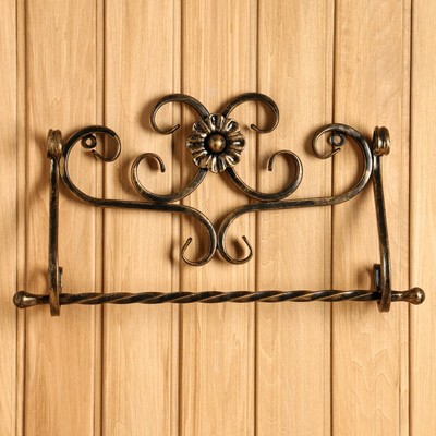 Каминный набор «КН-6-5», 3 предмета: кочерга, совок, метёлка, настенный