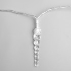 Гирлянда «Нить» 3 м с насадками «Сосульки 7.5 см», IP20, прозрачная нить, 20 LED, свечение мульти, AAх3, УЦЕНКА 2994962