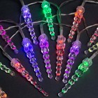 Гирлянда «Нить» 3 м с насадками «Сосульки 7.5 см», IP20, прозрачная нить, 20 LED, свечение мульти, AAх3, УЦЕНКА 2994962