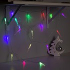 Гирлянда «Нить» 3 м с насадками «Сосульки 7.5 см», IP20, прозрачная нить, 20 LED, свечение мульти, AAх3, УЦЕНКА 2994962