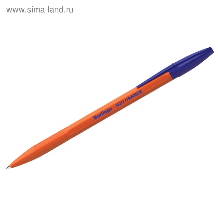 Ручка шариковая Berlingo H-20 Orange, стержень синий, узел 1,0 мм 207764 - Фото 1