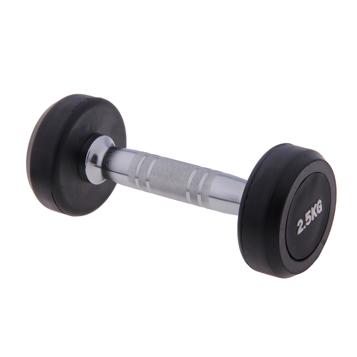 Гантель обрезиненная "PRO", 2,5 кг - Фото 1