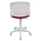 Кресло детское Бюрократ CH-W296NX/26-31, спинка сетка, белый/розовый - Фото 4