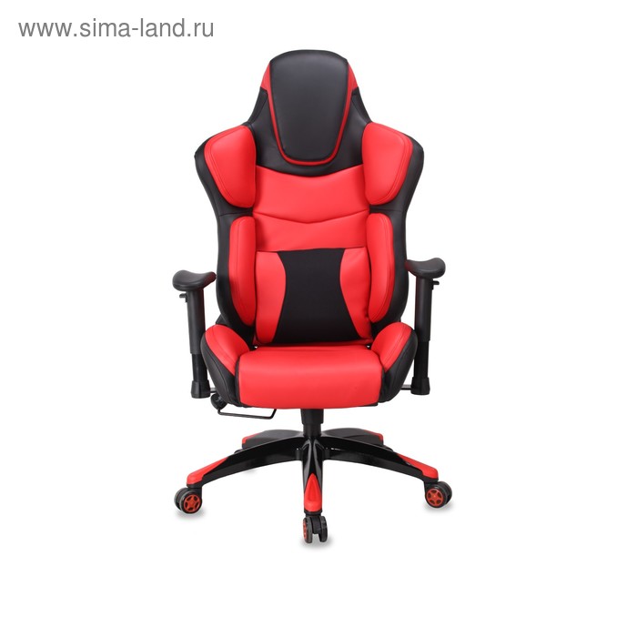 Кресло игровое Бюрократ CH-773/BLACK+R, искусственная кожа, чёрный/красный - Фото 1