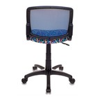 Кресло детское Бюрократ CH-296/PENCIL-BL, спинка сетка, синий "Карандаши" - Фото 3