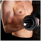 Набор ONLYTOP: 2 гантельных грифа 35 см, 12 дисков, 4 замка, вес 15 кг - Фото 6