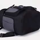 Рюкзак туристический, 55 л, отдел на шнурке, 4 наружных кармана, цвет чёрный/серый - фото 9773949