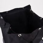 Рюкзак туристический, 55 л, отдел на шнурке, 4 наружных кармана, цвет чёрный/серый - фото 9773950