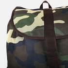 Рюкзак туристический, 55 л, отдел на шнурке, 4 наружных кармана, цвет хаки - фото 20784729