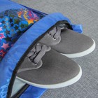 Мешок для обуви, цвет синий/разноцветный - Фото 3