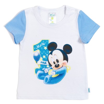 Футболка детская Disney baby "Микки", рост 86-92см (28) 1-2 года