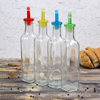 Бутыль стеклянная для соусов и масла «Классик», 270 мл, 5×25 см, цвет крышки МИКС - Фото 4