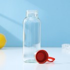Бутылка для воды стеклянная «Лидо», 300 мл, h=17 см, цвет ремешка МИКС - Фото 3