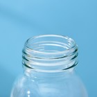 Бутылка для воды стеклянная «Лидо», 300 мл, h=17 см, цвет ремешка МИКС - Фото 5