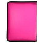 Папка пластиковая А4, молния вокруг, Офис цветная Erich Krause Glance Neon, 3 вида МИКС - Фото 3