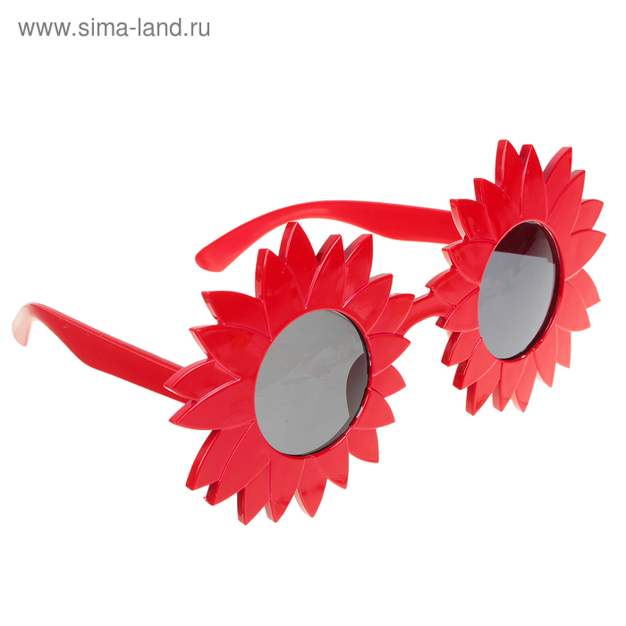 Карнавальные очки "Цветок", цвета МИКС - Фото 1