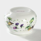 Сахарница с ложкой Доляна «Зелёный сад», 320 мл, 10×9 см, фарфор - Фото 5