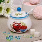 Сахарница с ложкой Доляна «Вишнёвое варенье», 320 мл - Фото 1