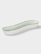 Блюдо для оливок/солений Доляна «Зелёный сад», 20×5×3.5 см, фарфор, белое - Фото 3