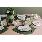 Сервиз чайный Доляна «Зелёный сад», 12 предметов: 6 чашек 220 мл, 6 блюдец d=13 см, фарфор - Фото 10