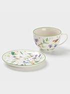 Сервиз чайный Доляна «Зелёный сад», 12 предметов: 6 чашек 220 мл, 6 блюдец d=13 см, фарфор - Фото 4