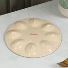 Подставка керамическая для яиц Доляна «Вишнёвое варенье», d=19,5 см - Фото 4