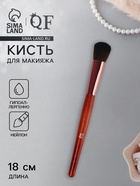 Кисть для макияжа Brush WOOD, 18 (±1) см, коричневая - Фото 1