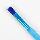 Набор кистей нейлон 5 штук, с цветными ручками, с резиновыми держателями - фото 8366374