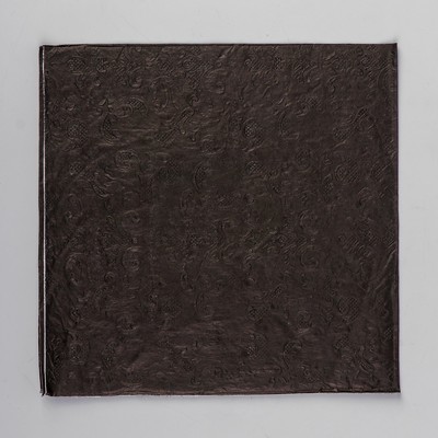 Салфетки бумажные, однотонные, выбит рисунок, 33х33 см, набор 20 шт., цвет чёрный