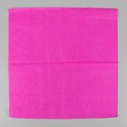 Салфетки бумажные, однотонные, выбит рисунок, 33х33 см, набор 20 шт., цвет фуксия - Фото 2