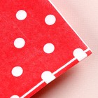 Салфетки бумажные «Горох», набор 20 шт., 33х33 см, цвет красный - Фото 2